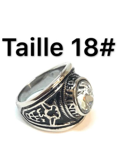 Mayorista Z. Emilie - College stone white steel ring