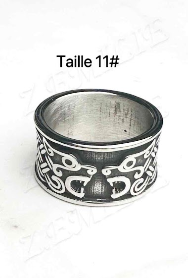 Wholesaler Z. Emilie - Viking wolf head steel ring