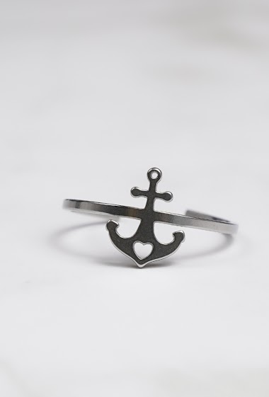 Großhändler Z. Emilie - Marine anchor steel foot or phalanx ring