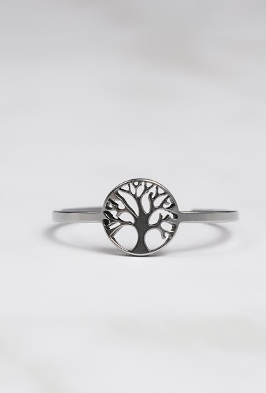Mayorista Z. Emilie - Tree of life steel foot or phalanx ring