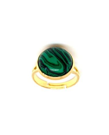 Mayorista Z. Emilie - Malachite stone ring