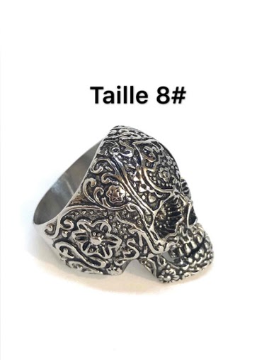 Großhändler Z. Emilie - Mexican skull steel ring