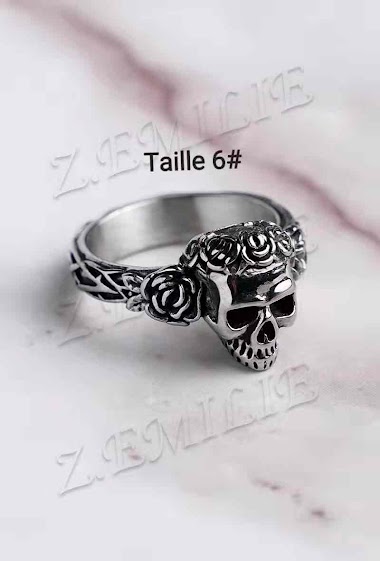 Wholesaler Z. Emilie - Rose skull ring