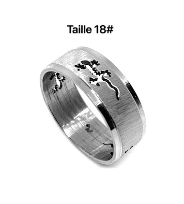 Wholesaler Z. Emilie - Lizard steel ring