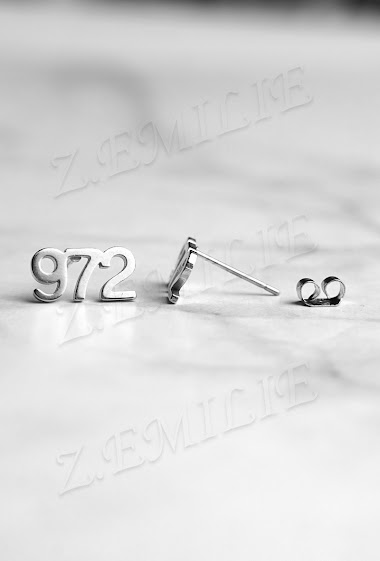 Großhändler Z. Emilie - Martinique postal code 972 steel earring