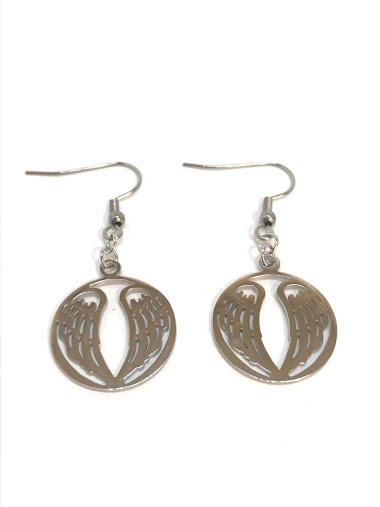 Wholesaler Z. Emilie - Wings steel earring
