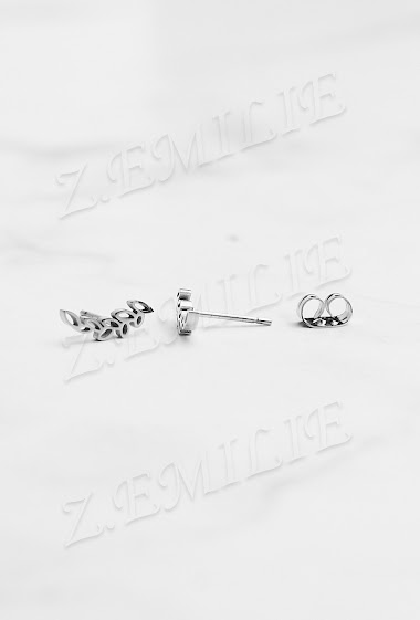 Wholesaler Z. Emilie - Branch steel earring