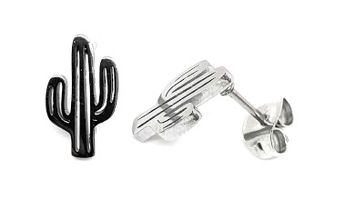 Wholesaler Z. Emilie - Cactus steel earring