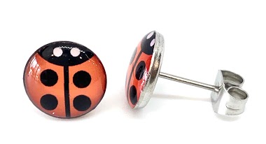 Mayorista Z. Emilie - Ladybug steel earring