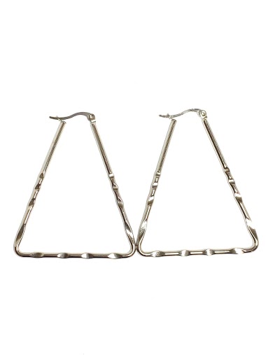 Wholesaler Z. Emilie - Triangle creole steel earring