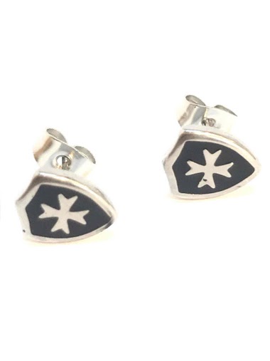 Wholesaler Z. Emilie - Cross Maltese steel earring
