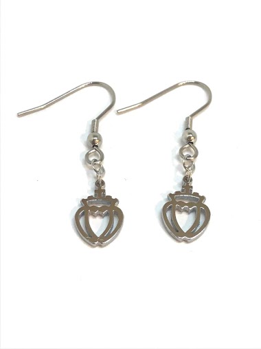 Wholesaler Z. Emilie - Vendean heart steel earring