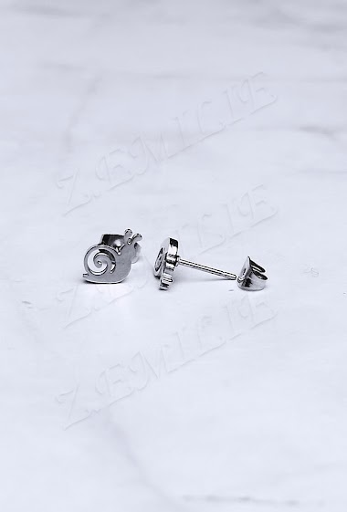 Wholesaler Z. Emilie - Snail steel earring