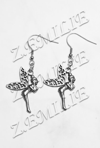 Wholesaler Z. Emilie - Tinkerbell steel earring