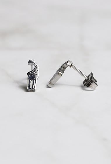 Wholesaler Z. Emilie - Giraffe steel earring