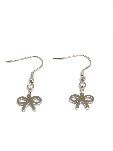 Wholesaler Z. Emilie - Bow knot steel earring