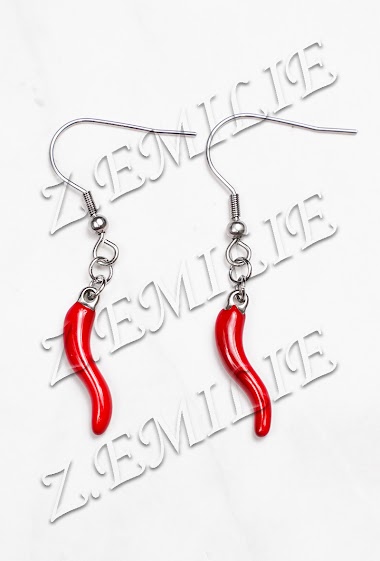 Wholesaler Z. Emilie - Chilli steel earring