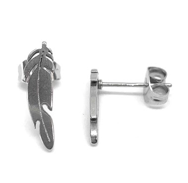 Wholesaler Z. Emilie - Feather steel earring