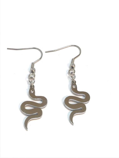 Wholesaler Z. Emilie - Snake steel earring