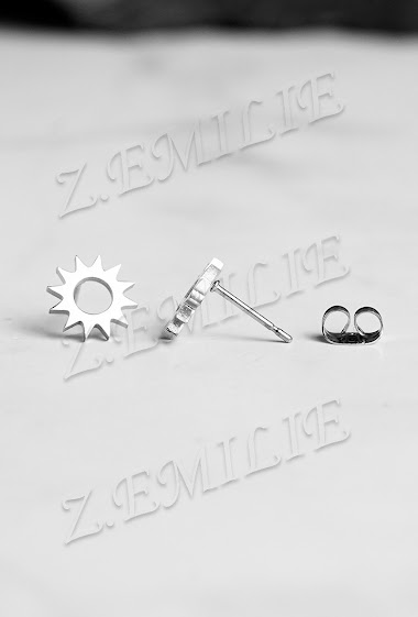 Wholesaler Z. Emilie - Sun steel earring