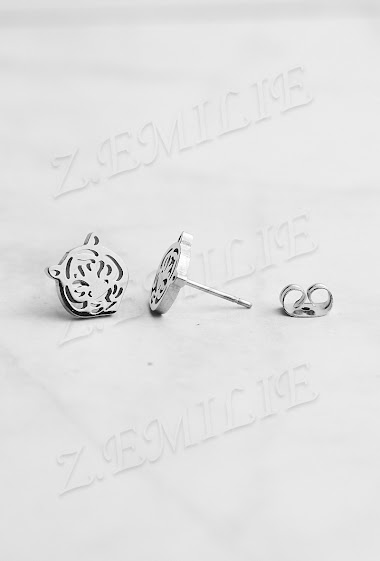 Wholesaler Z. Emilie - Tiger steel earring