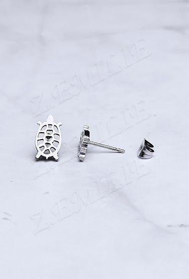 Wholesaler Z. Emilie - Tortoise steel earring