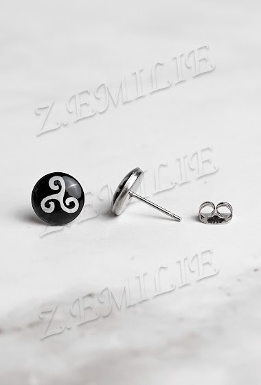 Großhändler Z. Emilie - Triskell steel earring