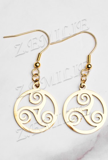 Großhändler Z. Emilie - Triskell steel earring