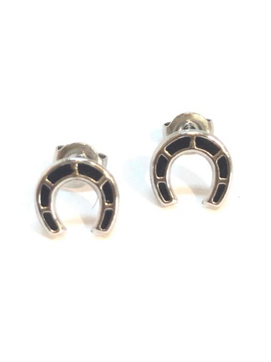 Wholesaler Z. Emilie - Horseshoe steel earring