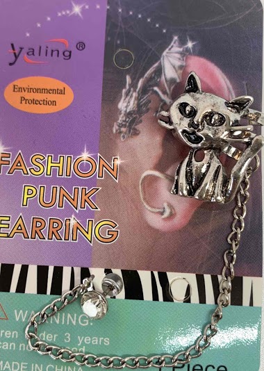 Wholesaler Z. Emilie - Cat earring