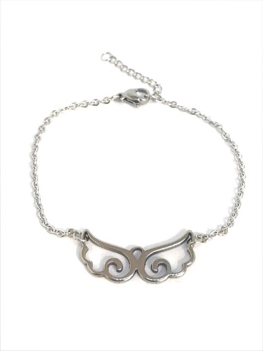 Wholesaler Z. Emilie - Wings steel bracelet