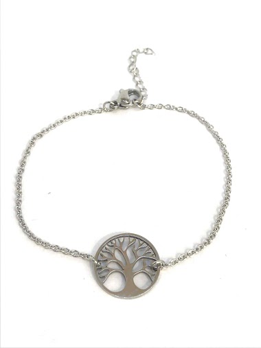 Wholesaler Z. Emilie - Tree of life steel bracelet