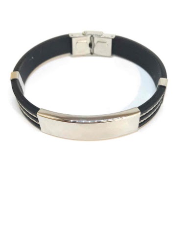 Großhändler Z. Emilie - Rubber steel bracelet to engrave