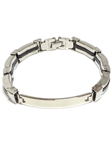 Wholesaler Z. Emilie - Rubber steel bracelet to engrave