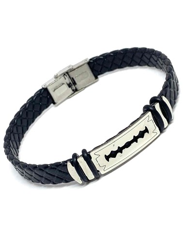 Wholesaler Z. Emilie - Razor blade rubber steel bracelet