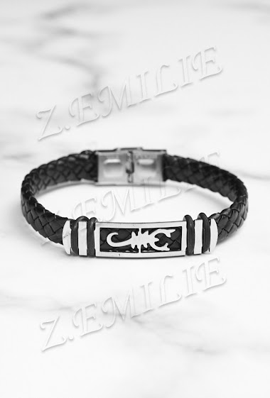 Mayorista Z. Emilie - Scorpio rubber steel bracelet