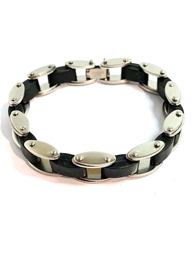 Mayorista Z. Emilie - Steel rubber bracelet