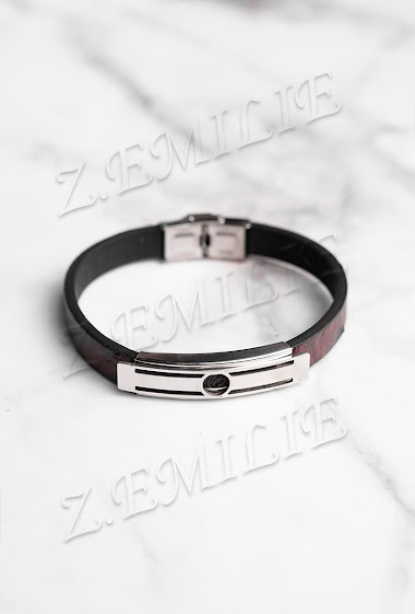 Wholesaler Z. Emilie - Rubber steel bracelet
