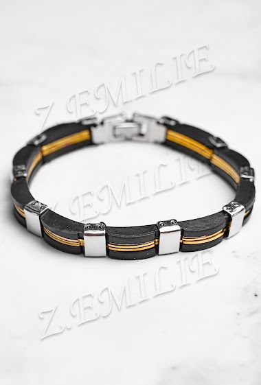 Großhändler Z. Emilie - Rubber steel bracelet