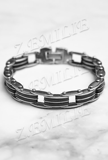 Mayorista Z. Emilie - Rubber steel bracelet