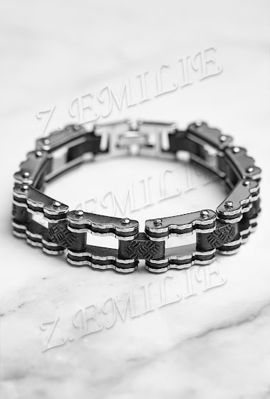 Großhändler Z. Emilie - Rubber steel bracelet