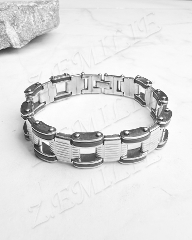 Wholesaler Z. Emilie - Rubber steel bracelet