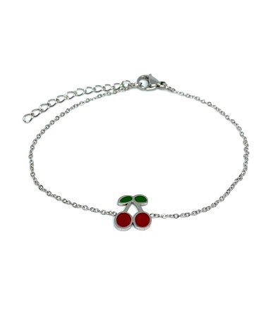 Wholesaler Z. Emilie - Cherry steel bracelet