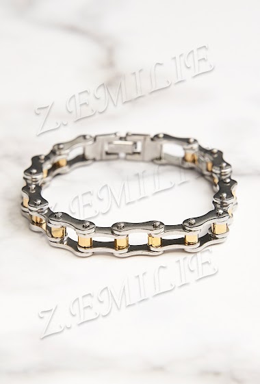 Wholesaler Z. Emilie - Chaine bike steel  bracelet