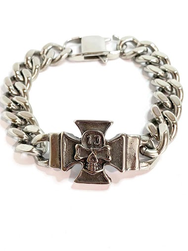Wholesaler Z. Emilie - Maltese cross steel bracelet