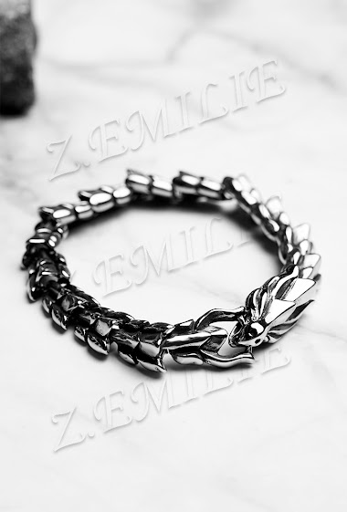 Grossiste Z. Emilie - Bracelet acier dragon