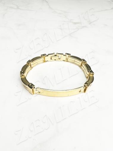 Wholesaler Z. Emilie - Steel and rubber bracelet to engrave