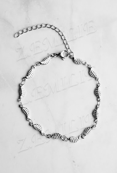 Großhändler Z. Emilie - Leaf steel bracelet