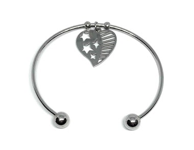 Mayorista Z. Emilie - Heart steel bracelet