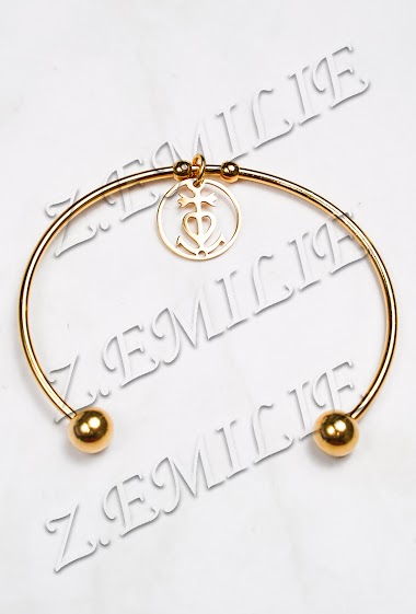 Wholesaler Z. Emilie - Camargue cross steel bracelet